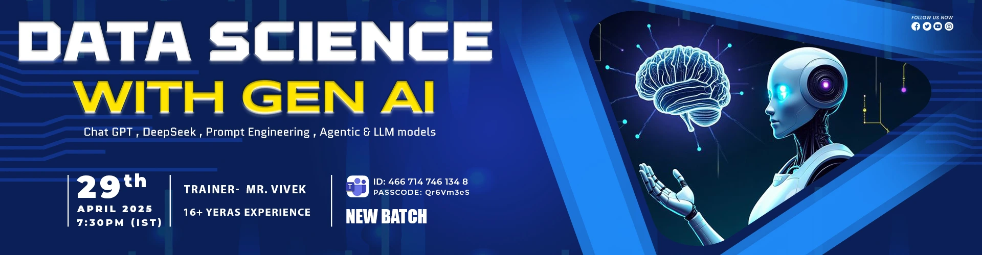DataScience with GenAI Online Training